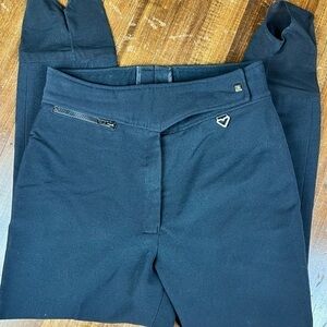 Obermeyer Ski Pants 27” X 27” Vintage Black Stirup Womens Zip Pocket READ